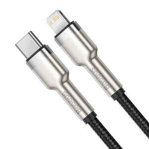 Купить Кабель Baseus Cafule Metal (CATLJK-A01) USB-C/Lightning 1m (Black)